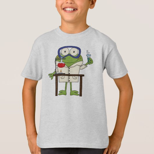 T-shirt Grenouille dans le laboratoire de la Science (Devant)