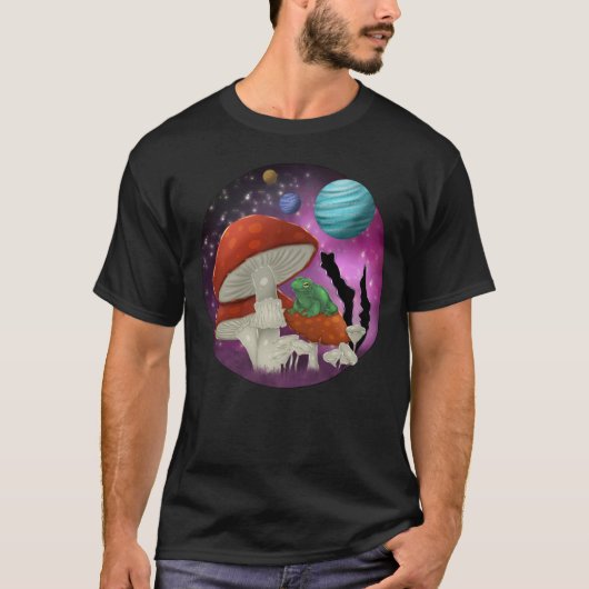 T-shirt grenouille dans l'espace (Devant)