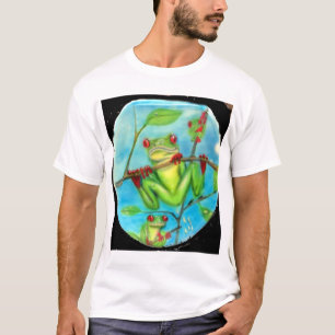T-shirt Grenouille d'arbre de Forest Green de pluie