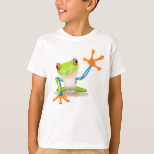 T-shirt Grenouille d'arbre de jungle lumineuse et colorée