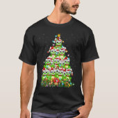 T-shirt Grenouille d'arbre Jeu de lumière Père Noël Grenou (Devant)
