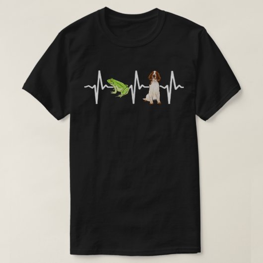 T-shirt Grenouille d'arbre vert Springer galloise Spaniel  (Design devant)