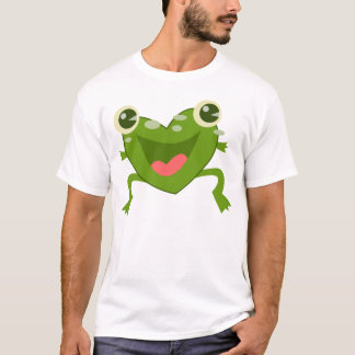 T-shirt Grenouille de coeurs de bande dessinée