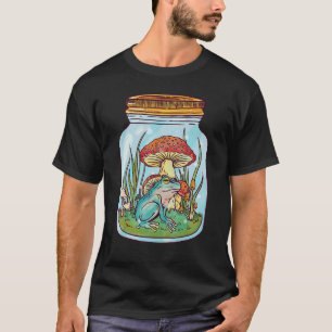 T-shirt Grenouille de Cottagecore en Jar Champignons Gobli