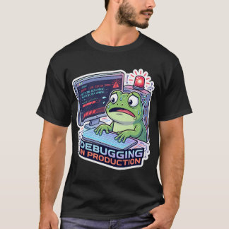 T-shirt Grenouille de débogage en production - Programmeur