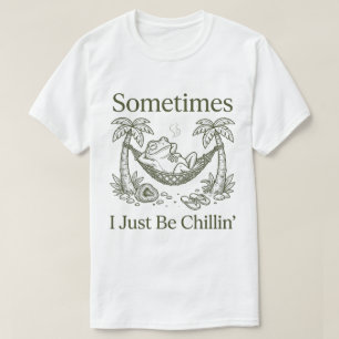 T-shirt Grenouille de détente drôle Hammock Beach Citation