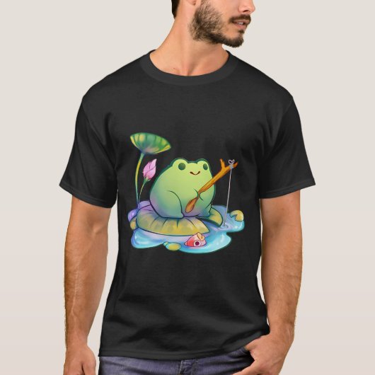 T-shirt Grenouille de pêche (Devant)