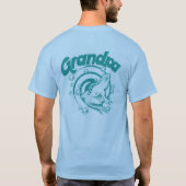 T-shirt Grenouille de tatouage inspirée par surf de (Dos)