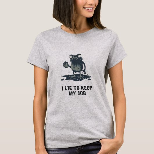 T-shirt Grenouille de travail identifiable (Devant)