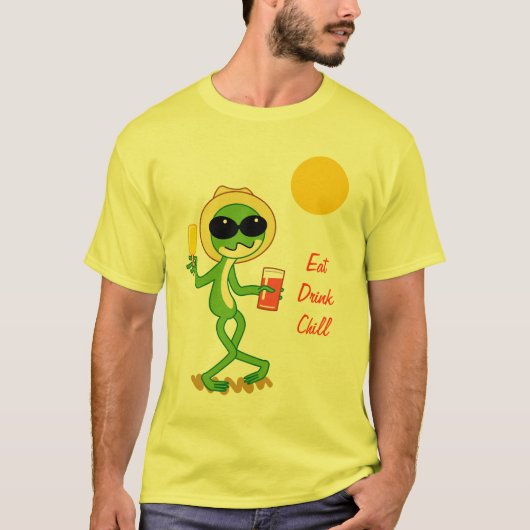 T-shirt Grenouille de vacances (Devant)