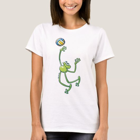 T-shirt Grenouille de volleyball (Devant)