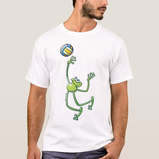 T-shirt Grenouille de volleyball (Devant)