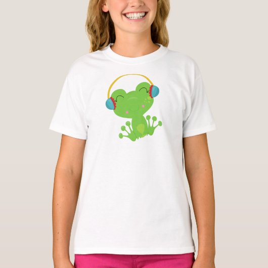 T-shirt Grenouille d'hiver, Grenouille mignonne, Grenouill (Devant)