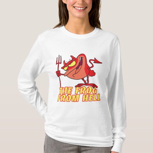 T-shirt grenouille diable de l'enfer dessin (Devant)
