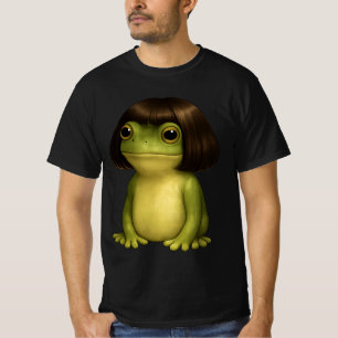 T-shirt Grenouille drôle Bob Coiffure Mème pour hommes fem