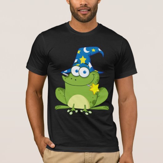 T-shirt Grenouille drôle de magicien (Devant)