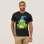 T-shirt Grenouille drôle de magicien (Devant entier)