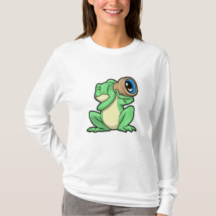 T-shirt Grenouille en astronomie avec télescope