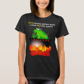 T-shirt grenouille en ébullition (noir) (Devant)