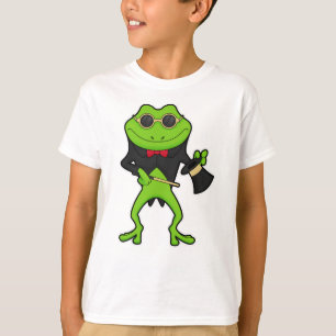 T-shirt Grenouille en magicien avec baguette magique & Cas