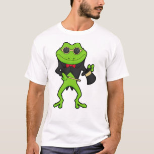 T-shirt Grenouille en magicien avec baguette magique & Cas