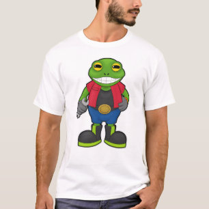 T-shirt Grenouille en mécanique avec spanner