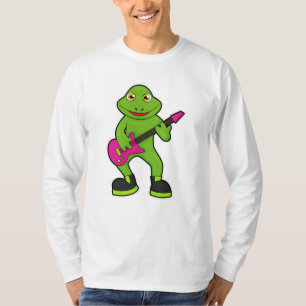 T-shirt Grenouille en musicien avec guitare