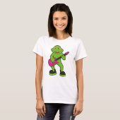 T-shirt Grenouille en musicien avec guitare (Devant entier)