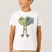 T-shirt Grenouille en photographe avec caméra (Devant)