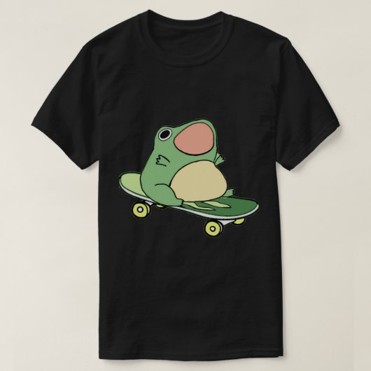 T-shirt Grenouille en planche à roulettes (Design devant)