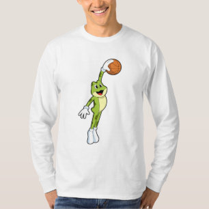 T-shirt Grenouille en tant que joueur de basket-ball avec