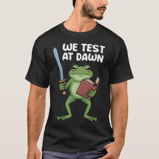T-shirt Grenouille Enseignante Nous Testons à l'Aube Coord