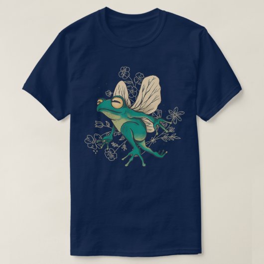T-shirt Grenouille Fée Avec Ailes (Design devant)