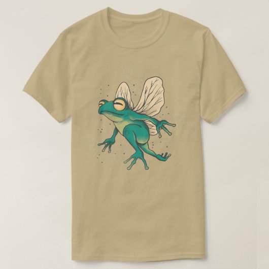 T-shirt Grenouille Fée Avec Ailes (Design devant)