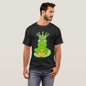 T-shirt Grenouille Golden Toad King Fairy Tale Crown Ball  (Devant entier)