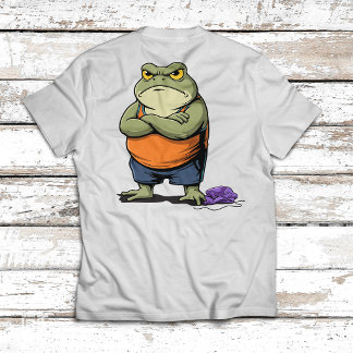 T-shirt Grenouille grincheuse dessin animé drôle