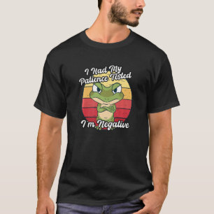 T-shirt Grenouille grincheuse J'ai eu ma patience testé Né
