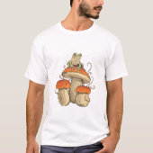 T-shirt Grenouille Jouant Banjo Sur Champignons (Devant)