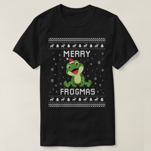 T-shirt Grenouille laide de Noël Sweer Frog Lover vacances (Design devant)