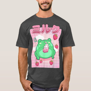 T-shirt Grenouille Lait fraise Pastel Goth Funny Kawaii To