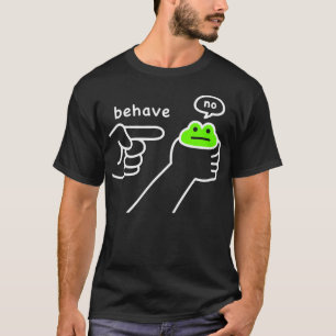 T-shirt Grenouille malhonnête Mème de grenouille drôle Se