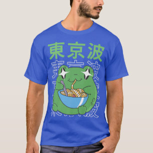 T-shirt Grenouille manger Ramen Japon Cottagecore esthétiq