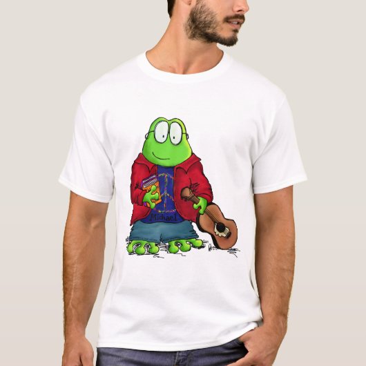 T-shirt Grenouille Michael d'étudiant universitaire (Devant)