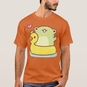 T-shirt Grenouille mignonne avec flotteur de bassin