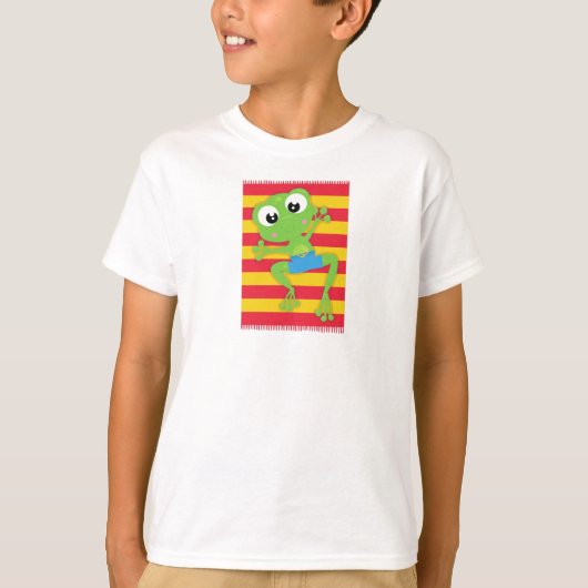 T-shirt Grenouille mignonne, Petite grenouille, Grenouille (Devant)