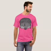 T-shirt Grenouille noire Cute Grumpy Frog (Devant entier)