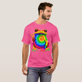 T-shirt Grenouille Paix Hippie Cravate-Dye Grenouille (Devant entier)