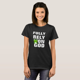 T-shirt Grenouille Pleinement confiance sur Dieu T Chemise