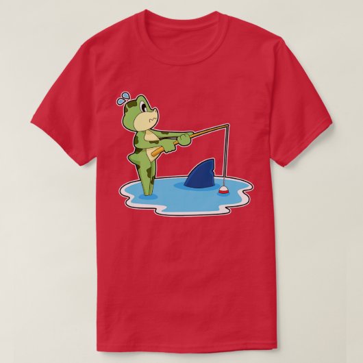 T-shirt Grenouille Poignée de pêche (Design devant)