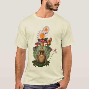 T-shirt Grenouille Princesse Champignons Fleurs
